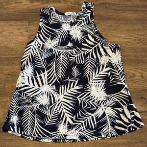 Workshop Republic Women's Sleeveless Tropical Black & White, Large